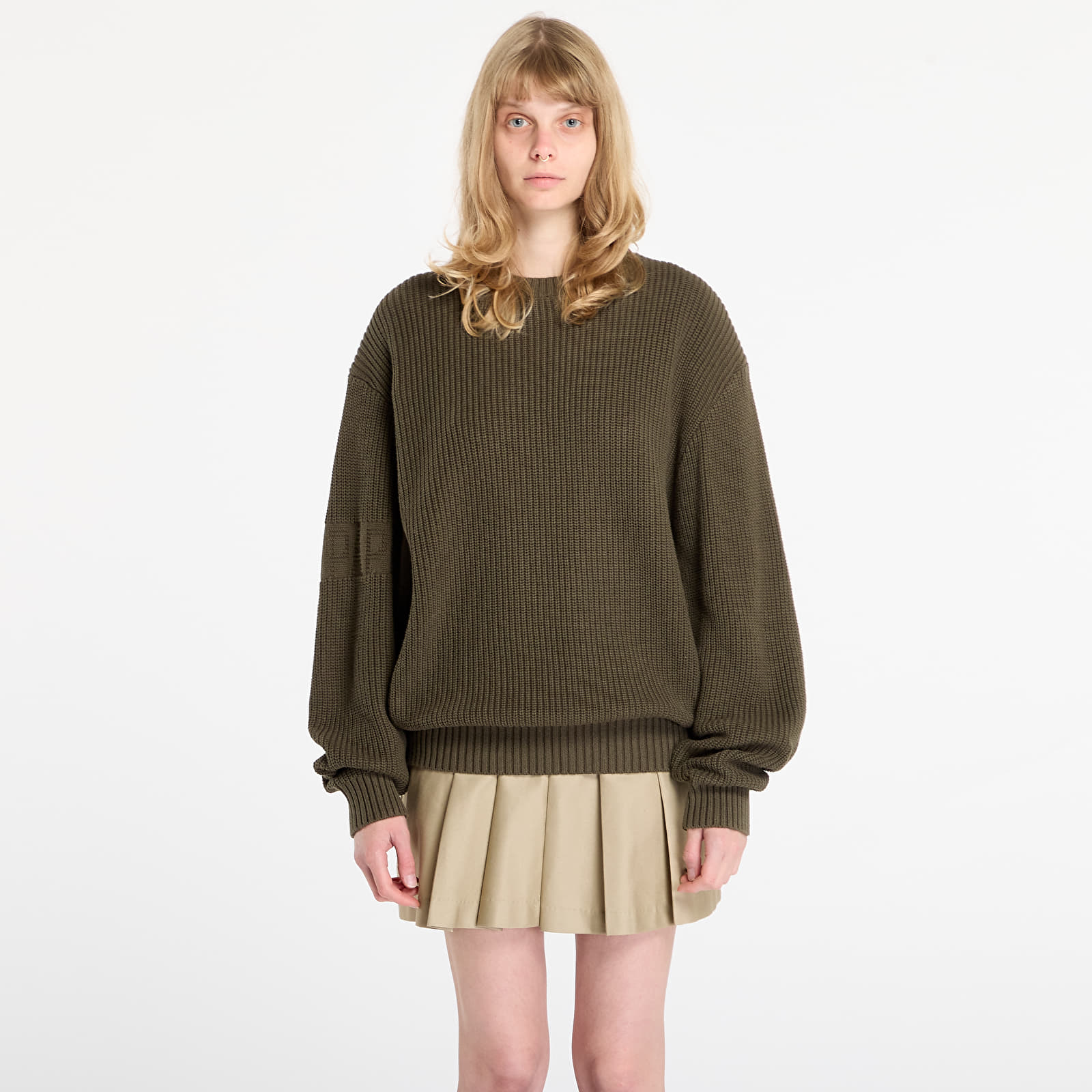 Pleteni puloverji  Daily Paper Band Knit Sweater UNISEX Rosin Green