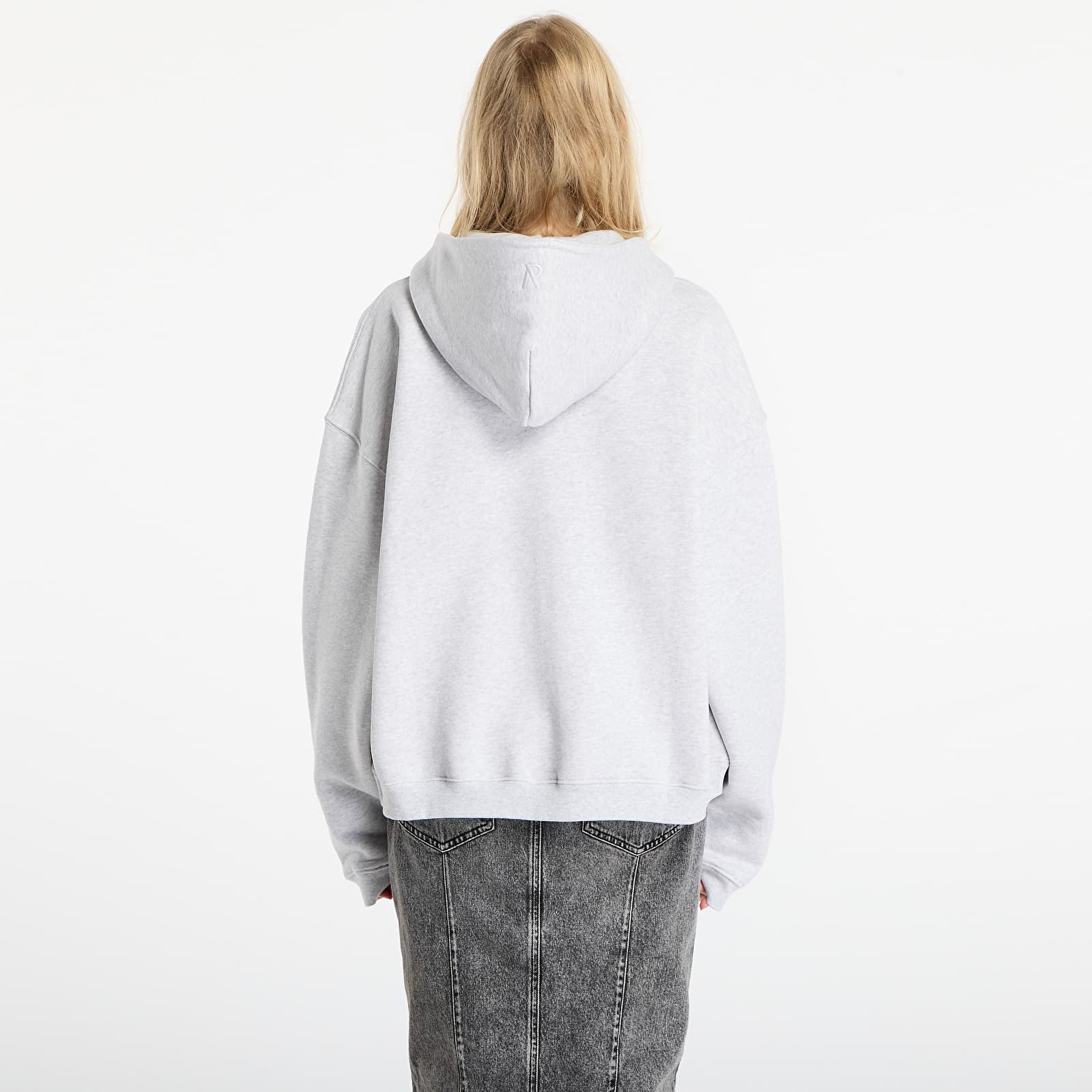Meeste kapuutsiga dressid REPRESENT Initial Boxy Zip Hoodie UNISEX Ice Grey Marl