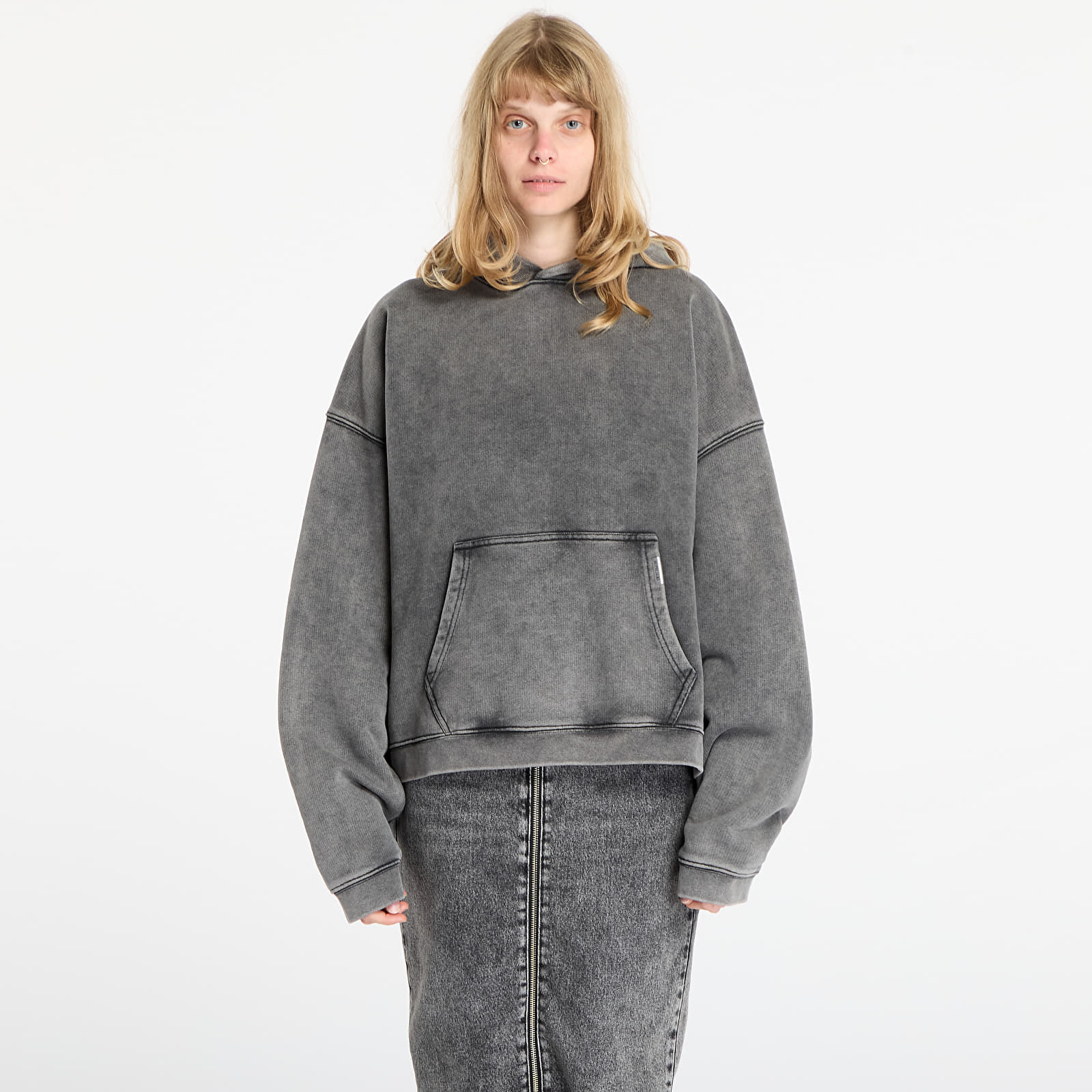Meeste kapuutsiga dressid REPRESENT Initial Boxy Hoodie UNISEX Vintage Grey