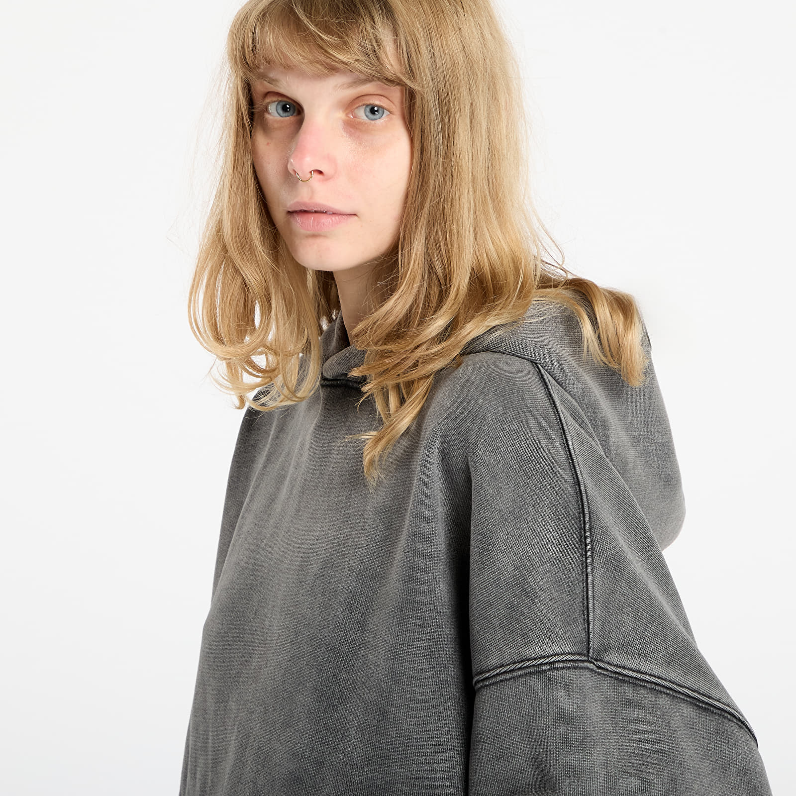 Meeste kapuutsiga dressid REPRESENT Initial Boxy Hoodie UNISEX Vintage Grey