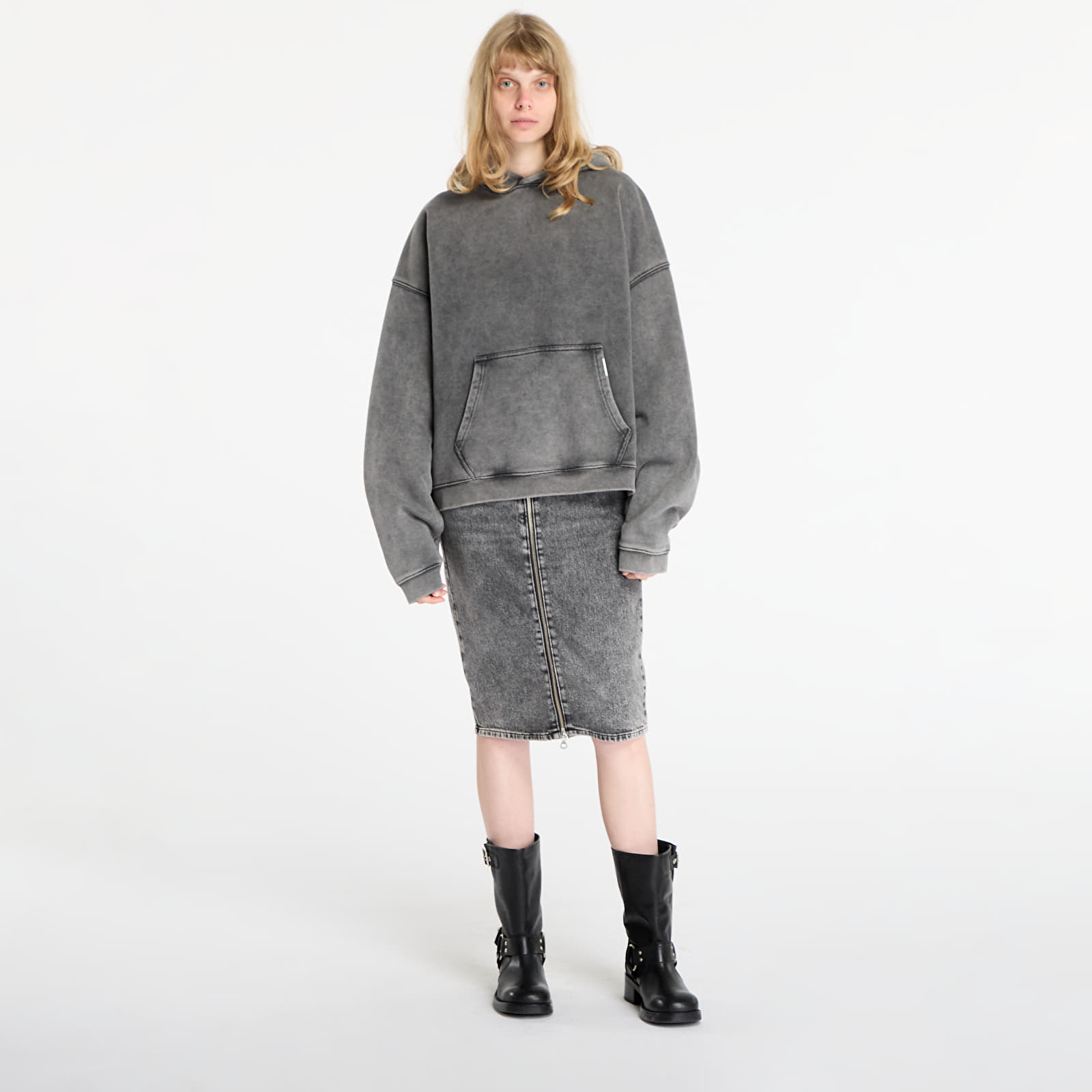 Meeste kapuutsiga dressid REPRESENT Initial Boxy Hoodie UNISEX Vintage Grey