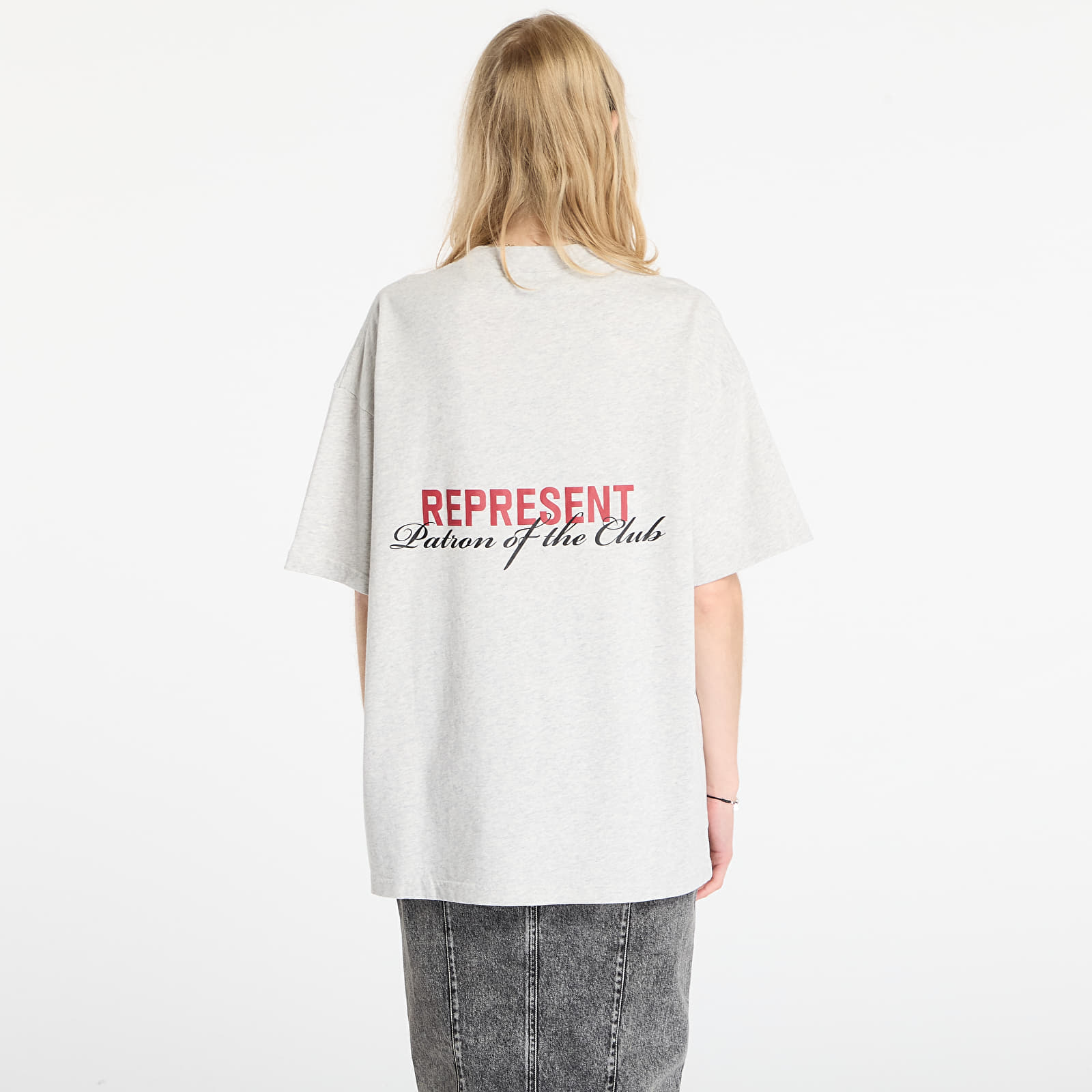 T-skjorter for menn REPRESENT Patron Of The Club T-Shirt UNISEX Cream Marl