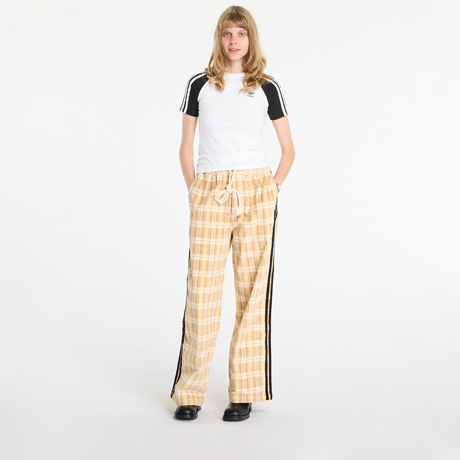 Broeken voor heren adidas x SONG FOR THE MUTE ADI006 Plaid Pant Wonder White