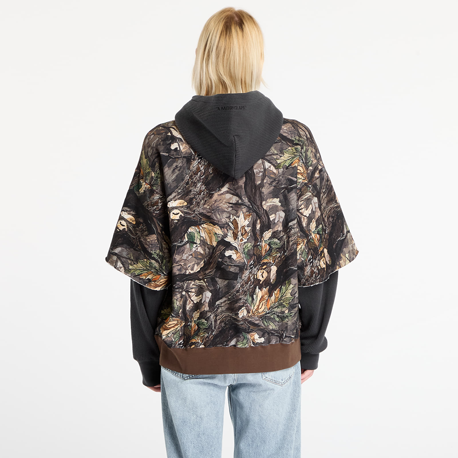 Meeste kapuutsiga dressid A BATHING APE Tree Edge Camo Layered Pullover Hoodie UNISEX Brown