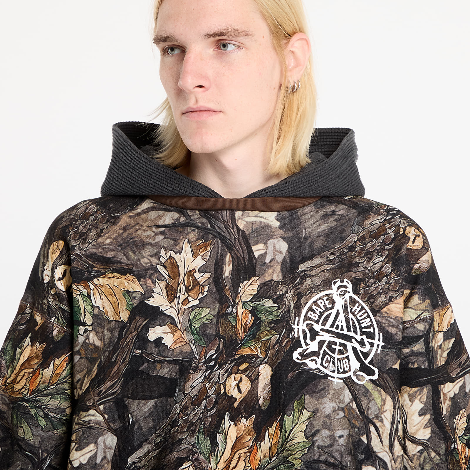 Meeste kapuutsiga dressid A BATHING APE Tree Edge Camo Layered Pullover Hoodie UNISEX Brown