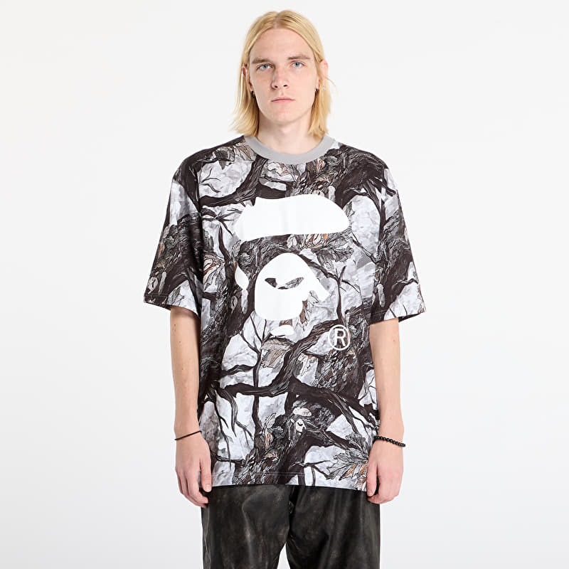 Tričko A BATHING APE Tree Edge Camo Ape Face Relaxed Fit Tee UNISEX White
