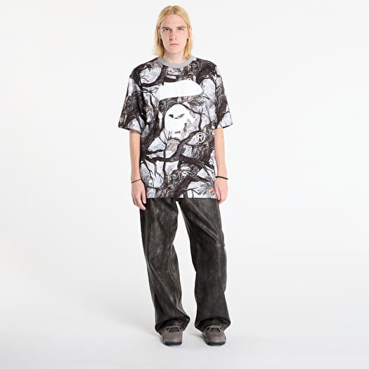 A BATHING APE Tree Edge Camo Ape Face Relaxed Fit Tee UNISEX White