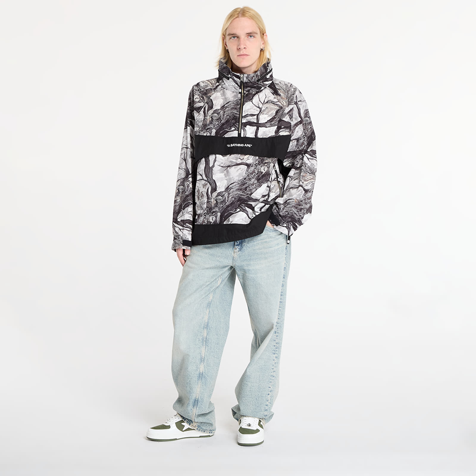 Чоловічі піджаки A BATHING APE Tree Edge Camo Anorak Jacket UNISEX White