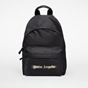 Palm Angels Kids Blurred Logo Big Backpack Black/ Ocher Yellow