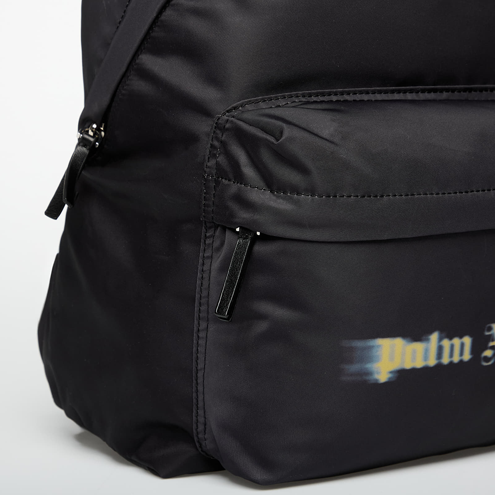 Backpacks Palm Angels Kids Blurred Logo Big Backpack Black/ Ocher Yellow