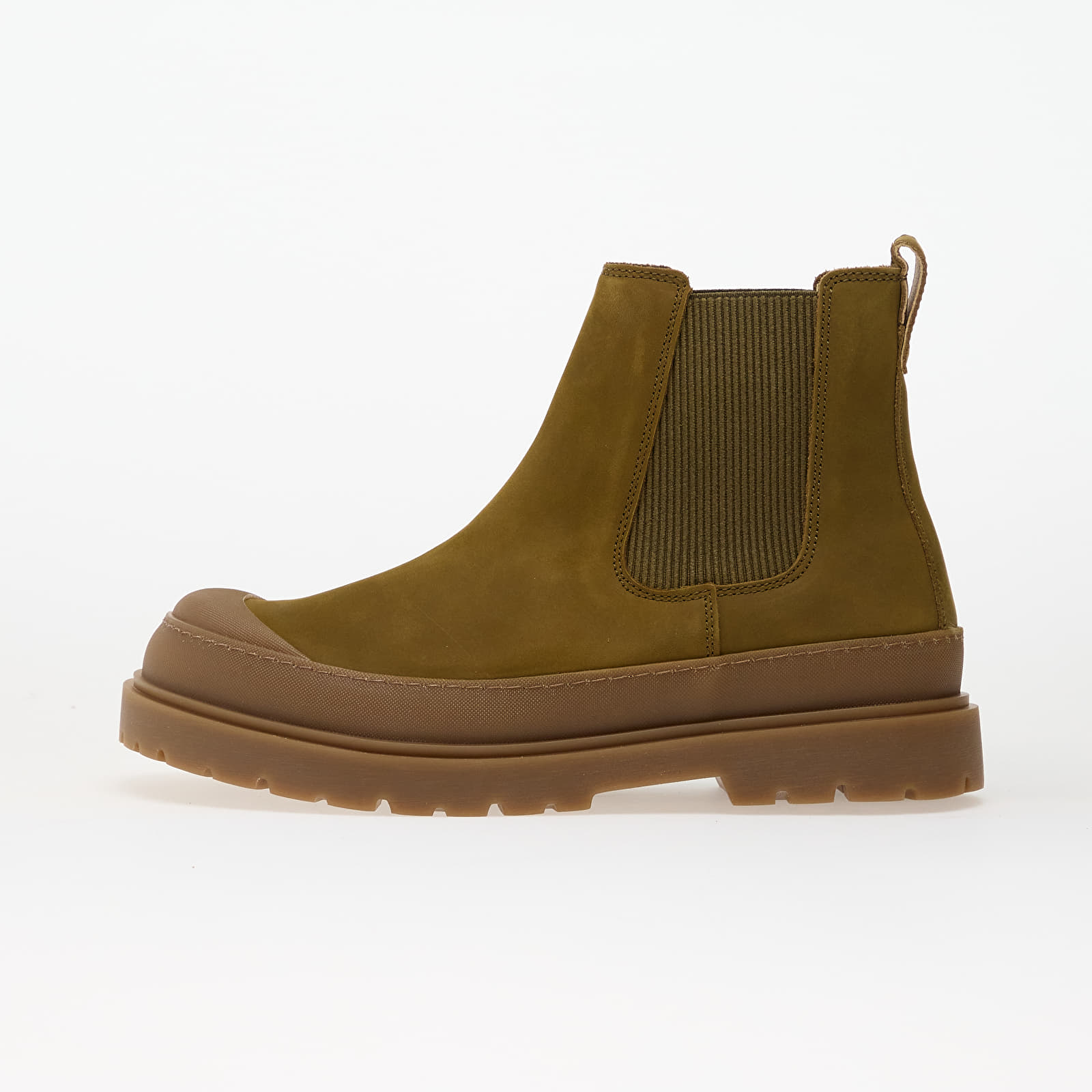 Herren Sneaker und Schuhe Birkenstock Prescott Slip On Natural Leather Oiled Pine Green
