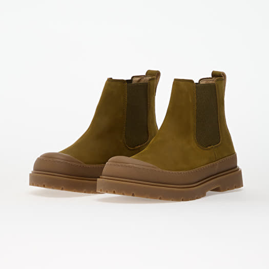 Birkenstock Prescott Slip On Natural Leather Oiled Pine Green