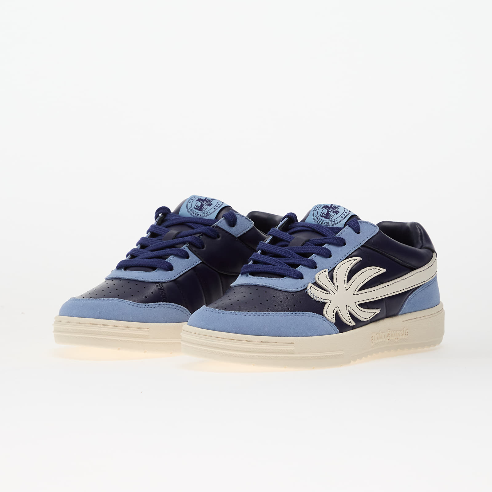 Herren Sneaker und Schuhe Palm Angels Palm Beach University Navy Blue/ Off White
