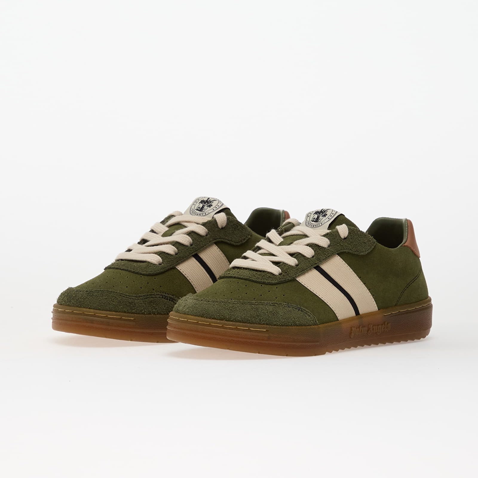 Herren Sneaker und Schuhe Palm Angels Kids University Track Military Green/ Beige