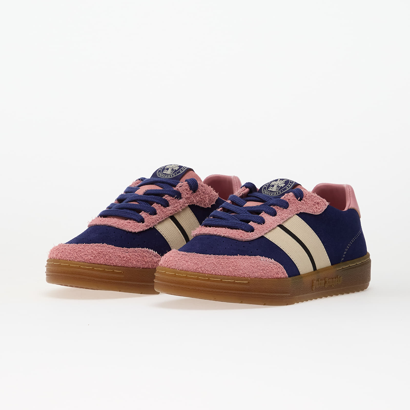 Herren Sneaker und Schuhe Palm Angels Kids University Track Navy Blue/ Beige
