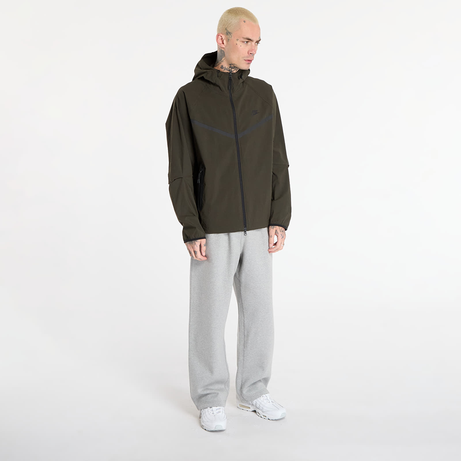 Joped Nike Tech Men's Woven Jacket Sequoia/ Sequoia/ Black