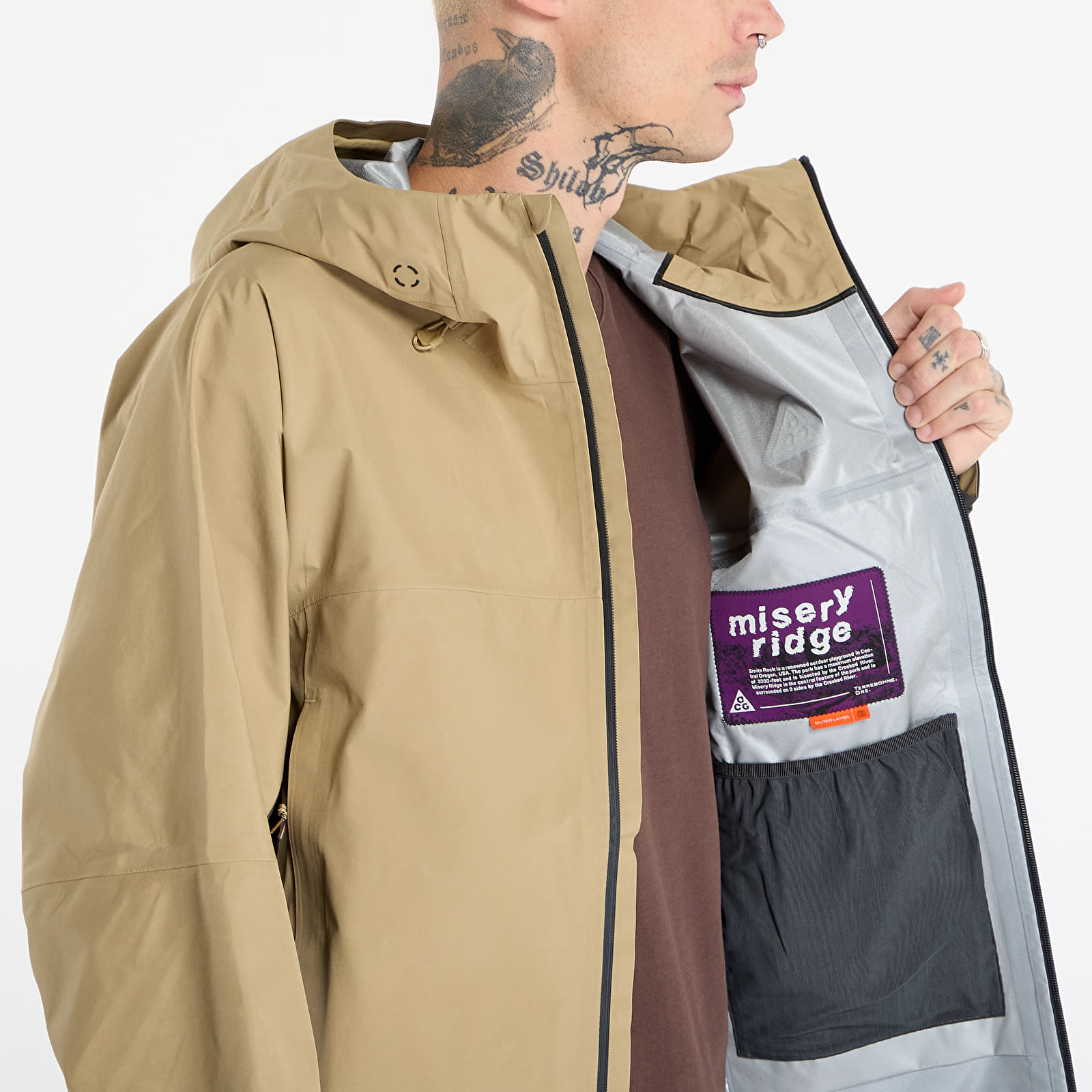 Joped Nike ACG "Misery Ridge" Storm-FIT ADV GORE-TEX Jacket Parachute Beige/ Anthracite/ Summit White