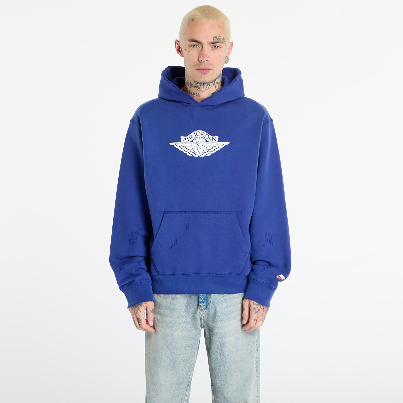 Kapuutsikud ja kampsunid Jordan Rare Air Men's Fleece Pullover Hoodie Deep Royal