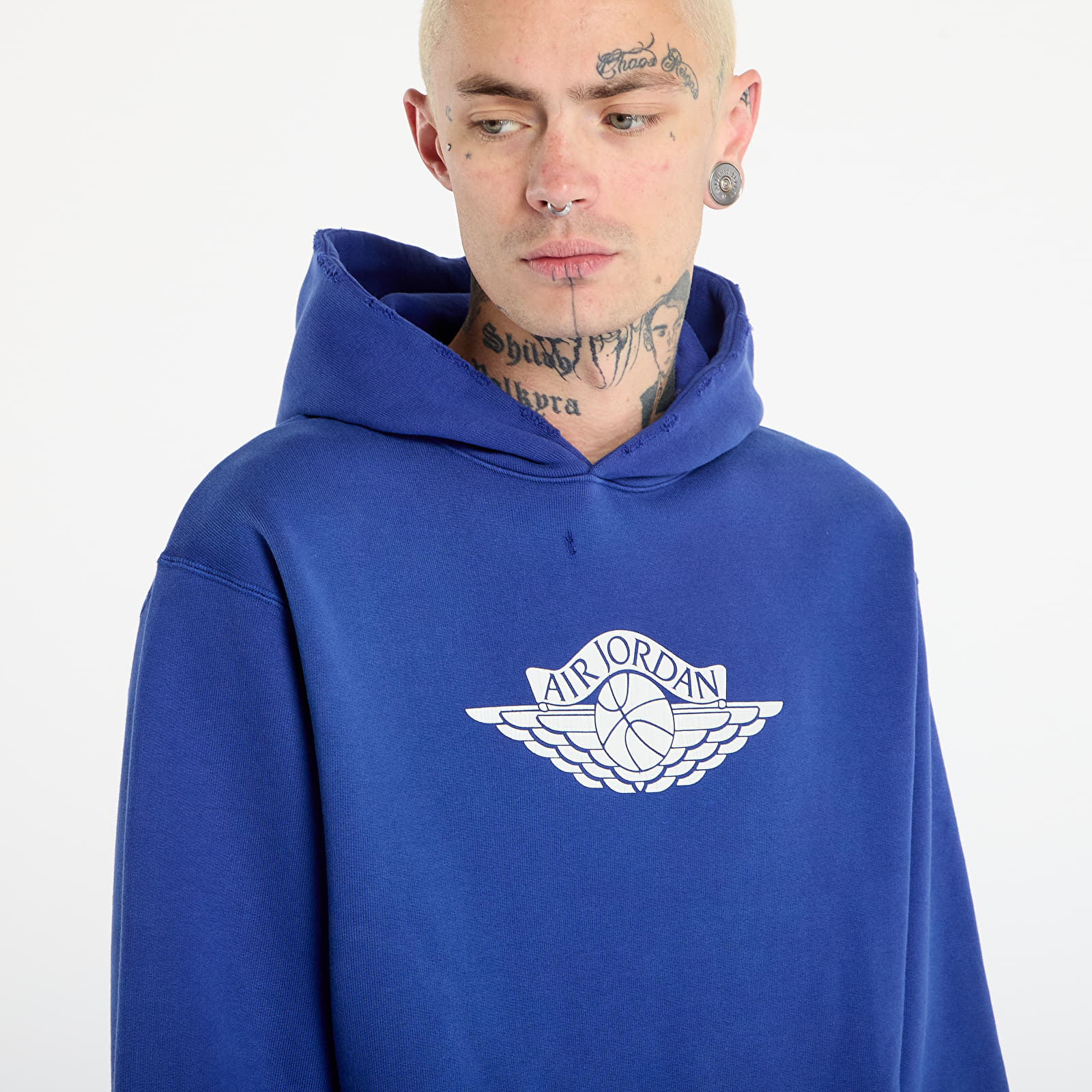 Kapuutsikud ja kampsunid Jordan Rare Air Men's Fleece Pullover Hoodie Deep Royal