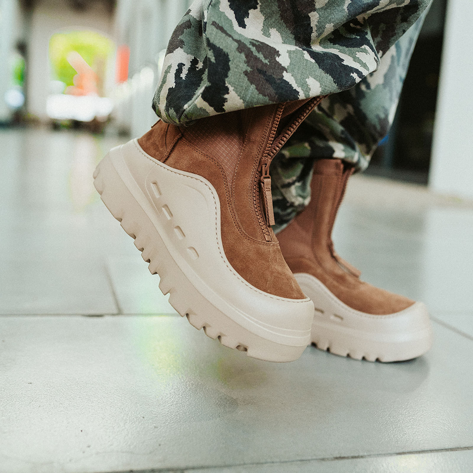 Sapatos de homem UGG M Peakmod Boot Chestnut/ Mustard Seed