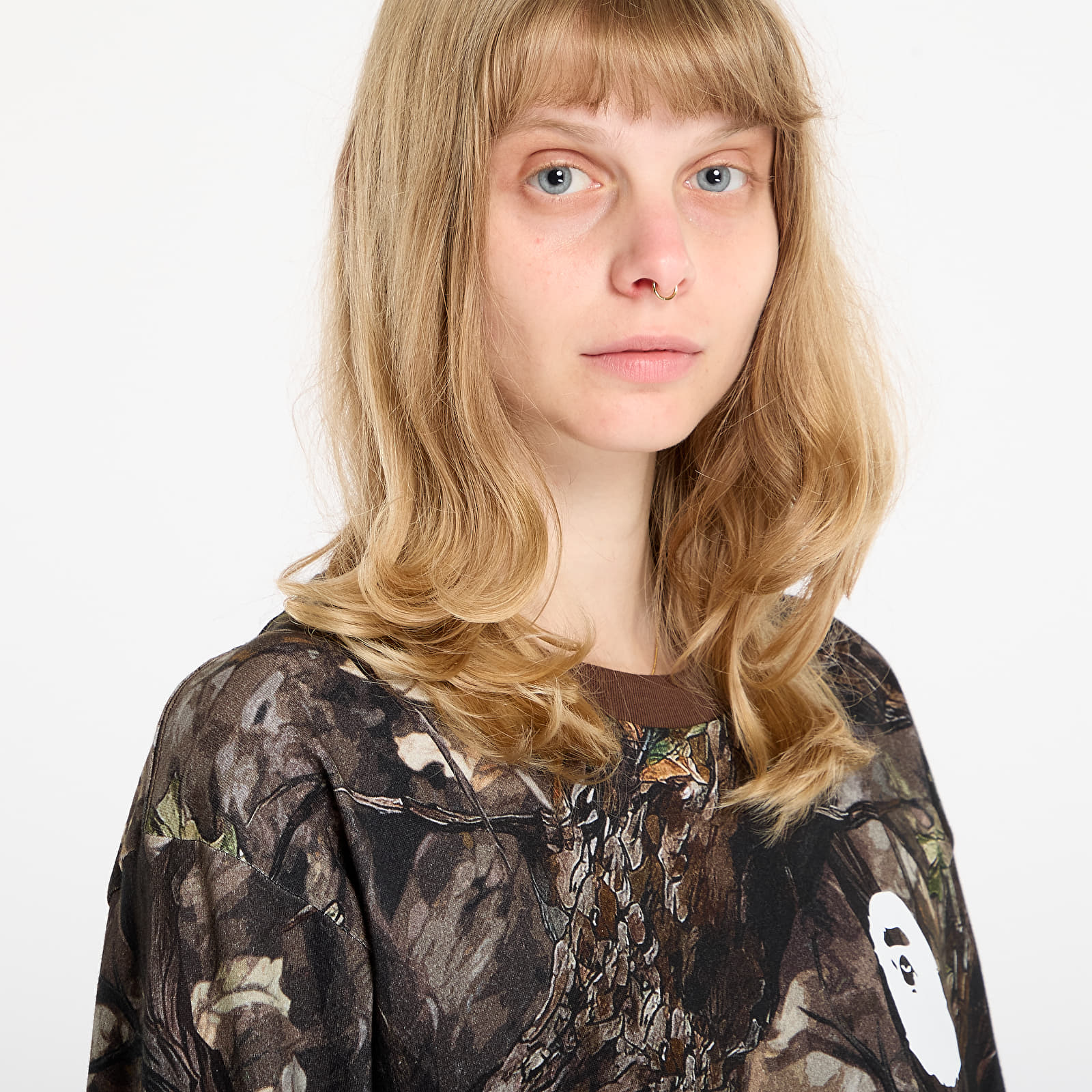 Meeste T-särgid A BATHING APE Tree Edge Camo Relaxed Fit Ls Tee UNISEX Brown