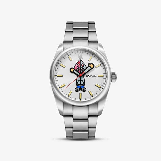 Se A BATHING APE Type 7 Bapex Shark Seijin Silver