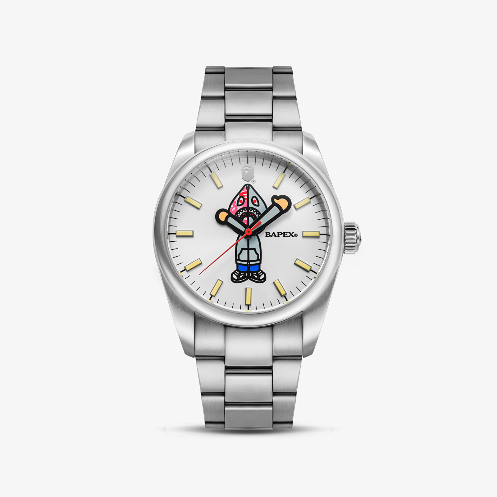 Мъжки часовници A BATHING APE Type 7 Bapex Shark Seijin Silver