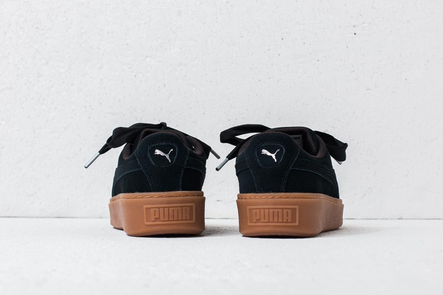 Women's shoes Puma Platform Kiss Suede Wn's Puma Black/ Puma Silver