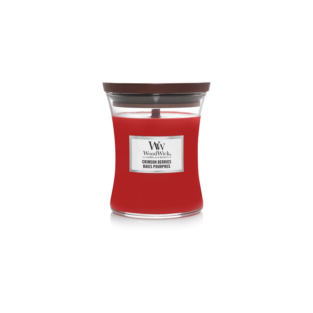 Woodwick Small Hourglass Candle Crimson Berries Universal