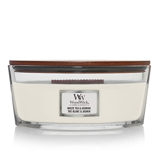 Woodwick Elipse Candle White Tea & Jasmine