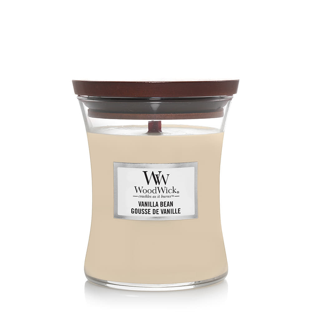Woodwick Medium Hourglass Candle Vanilla Bean Universal