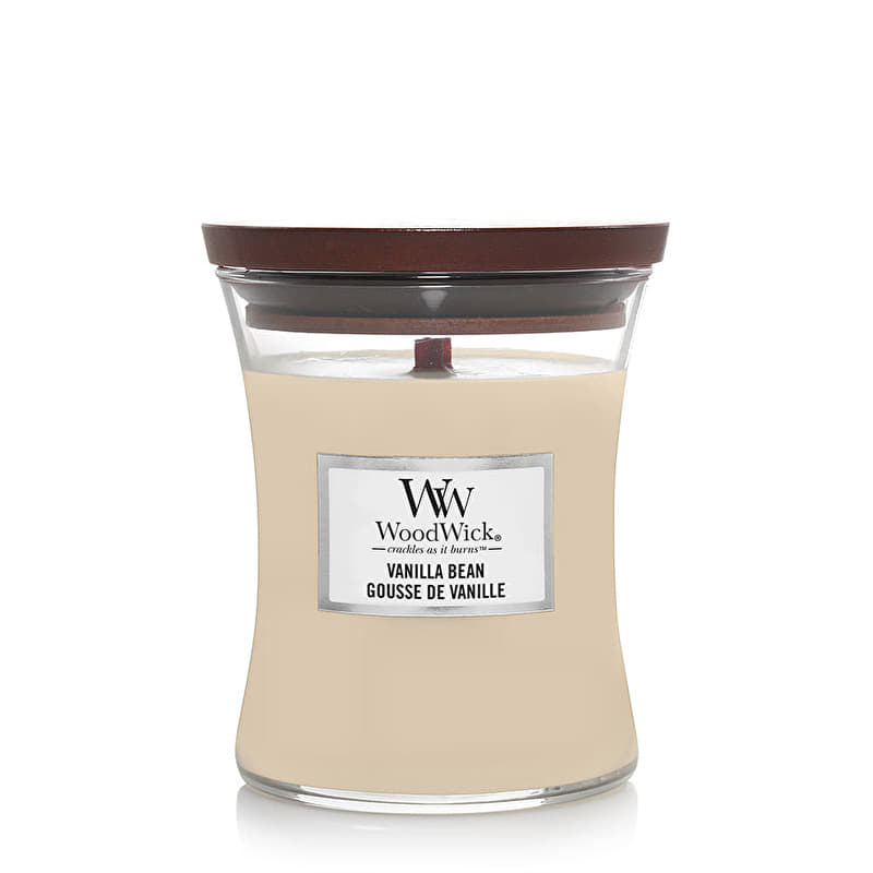 Woodwick Medium Hourglass Candle Vanilla Bean