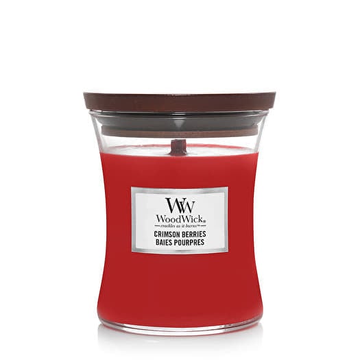 Woodwick Medium Hourglass Candle Crimson Berries
