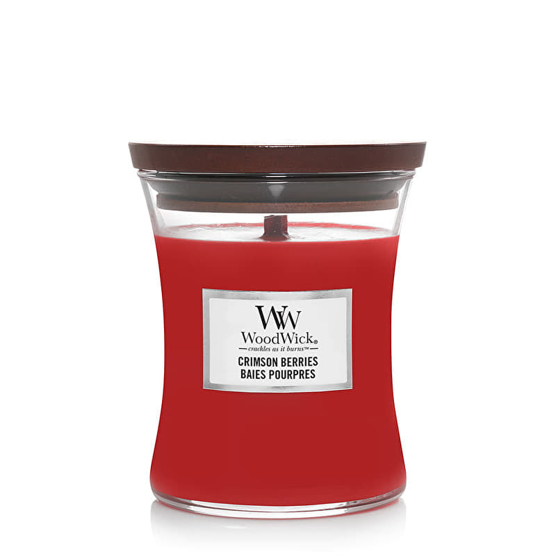 Woodwick Medium Hourglass Candle Crimson Berries