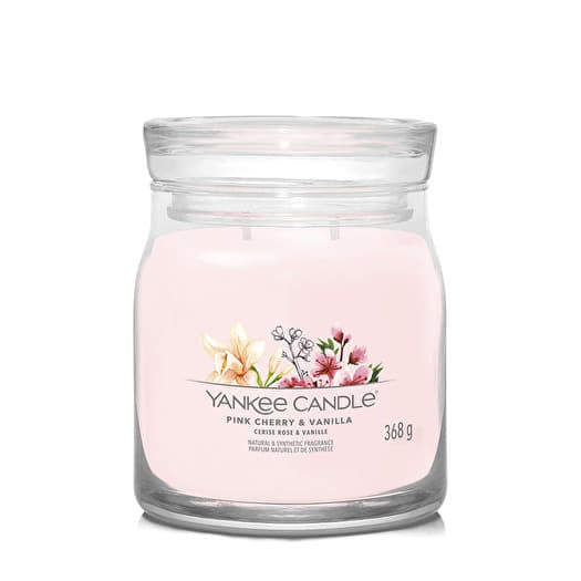 Yankee Candle Signature Medium Jar 2 Wicks Pink Cherry & Vanilla