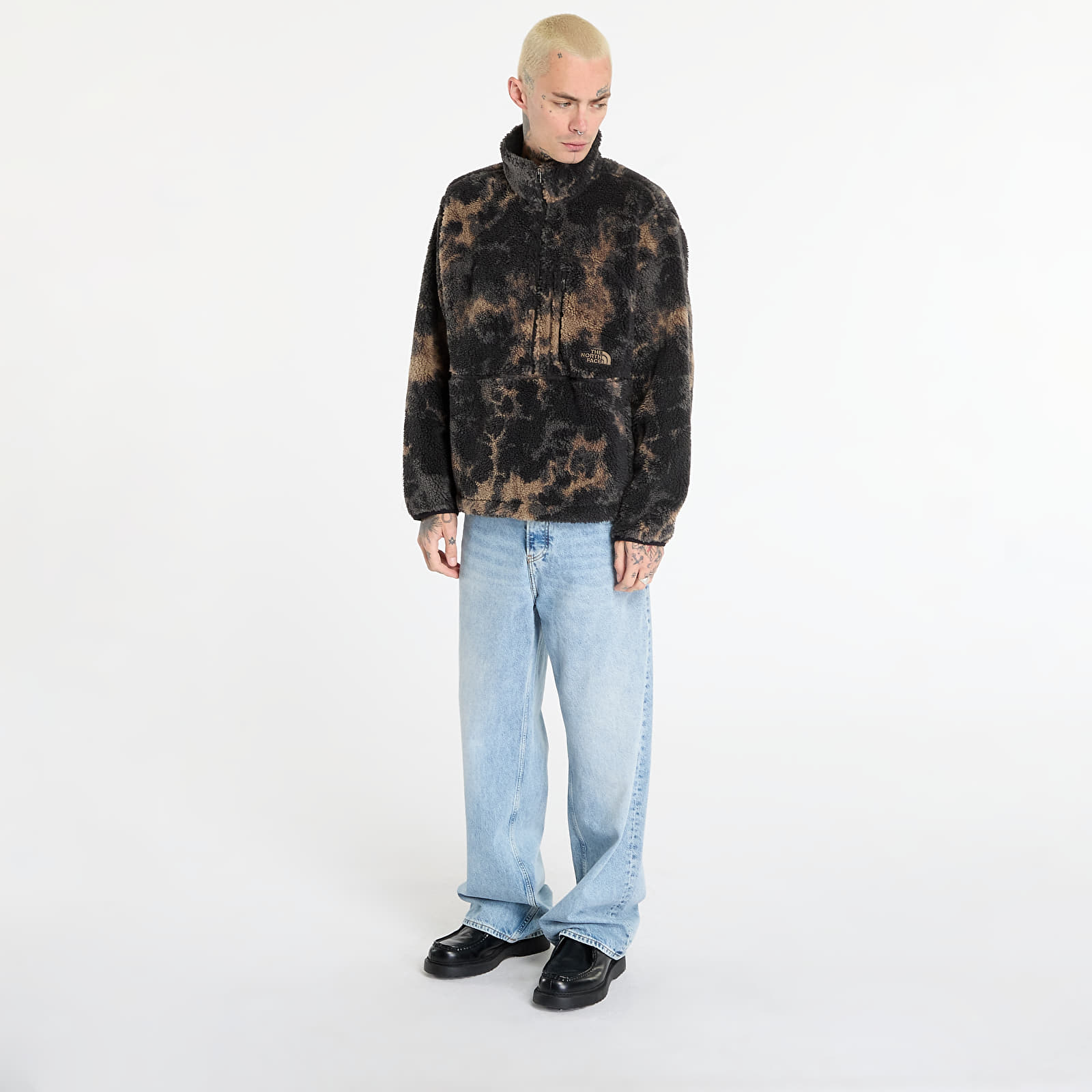 Sweatjacken und Sweatshirts The North Face Extreme Pile Printed Pullover Fleece TNF Black Light Refract