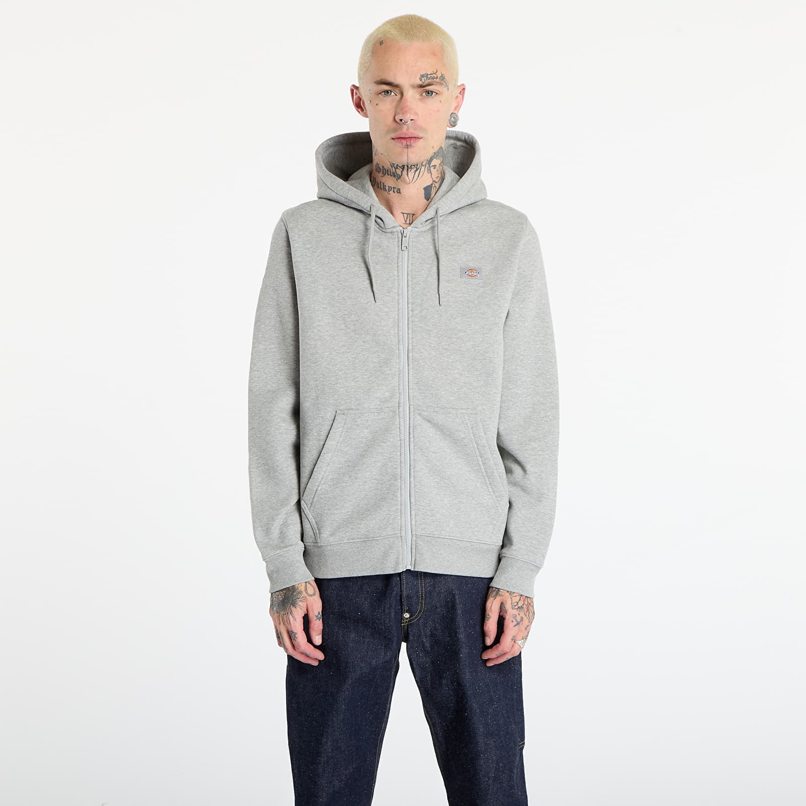 Sweatshirt Dickies Oakport Zip Hoodie Heather Grey S