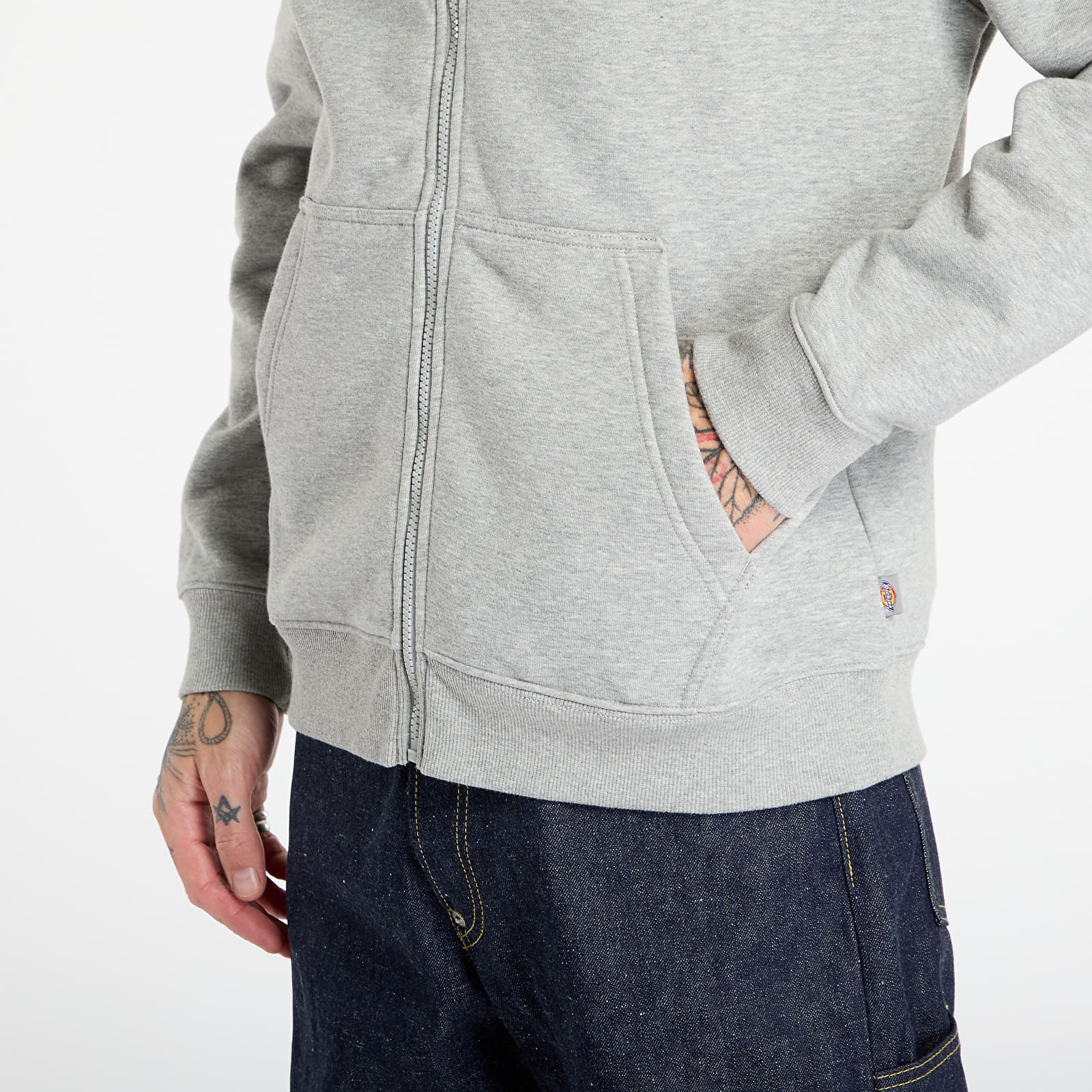 Felpe Dickies Oakport Zip Hoodie Heather Grey