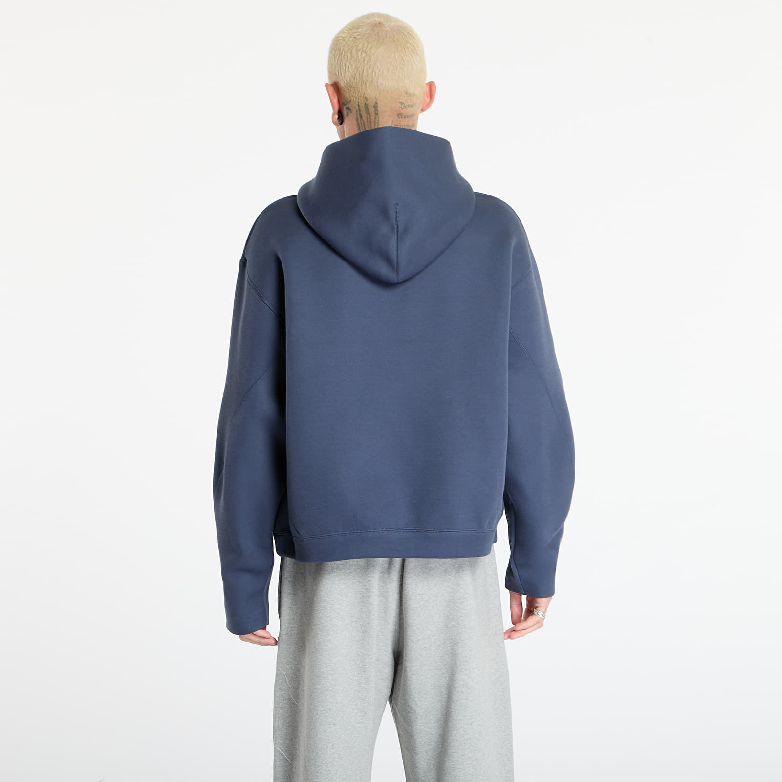 Dukserice Nike Tech Men's Pullover Hoodie with Reflective Accents Thunder Blue/ Black