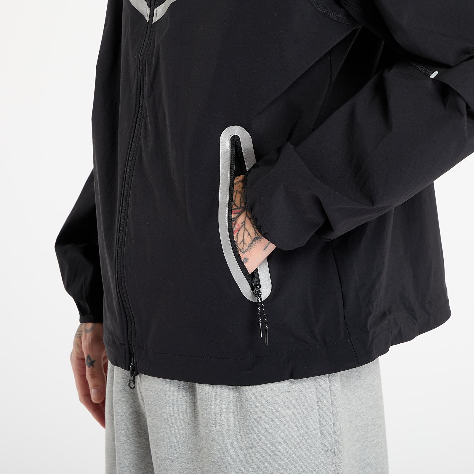 Jacken Nike Tech Men's Full-Zip Woven Windrunner Jacket Black