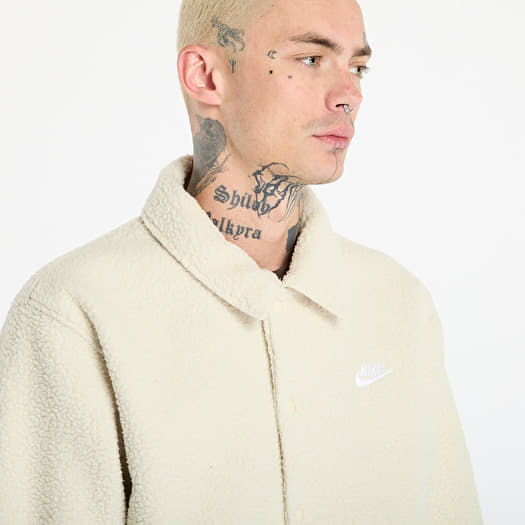 nike fleece jacket white