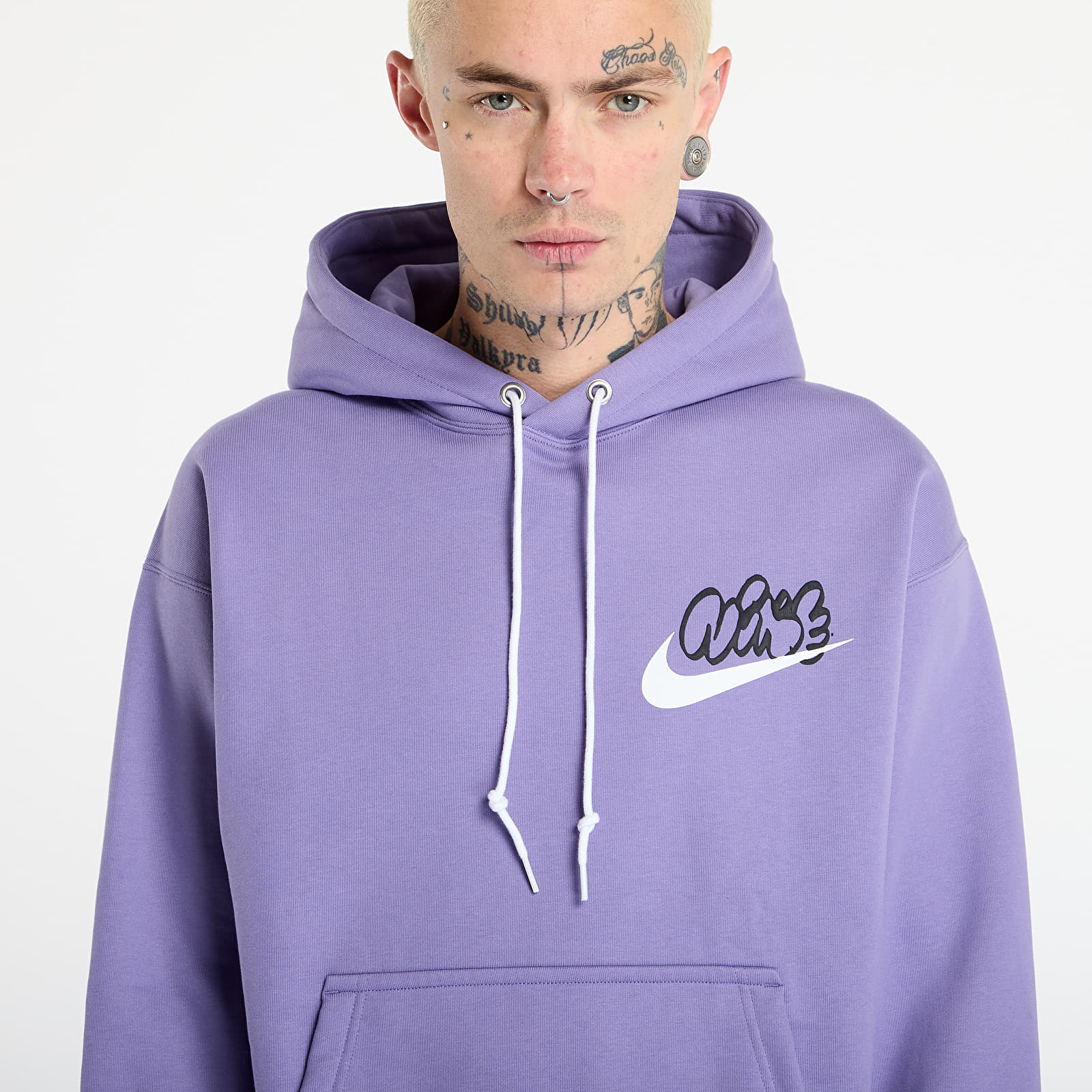 Dukserice Nike Solo Swoosh Men's Fleece Hoodie Dusty Amethyst
