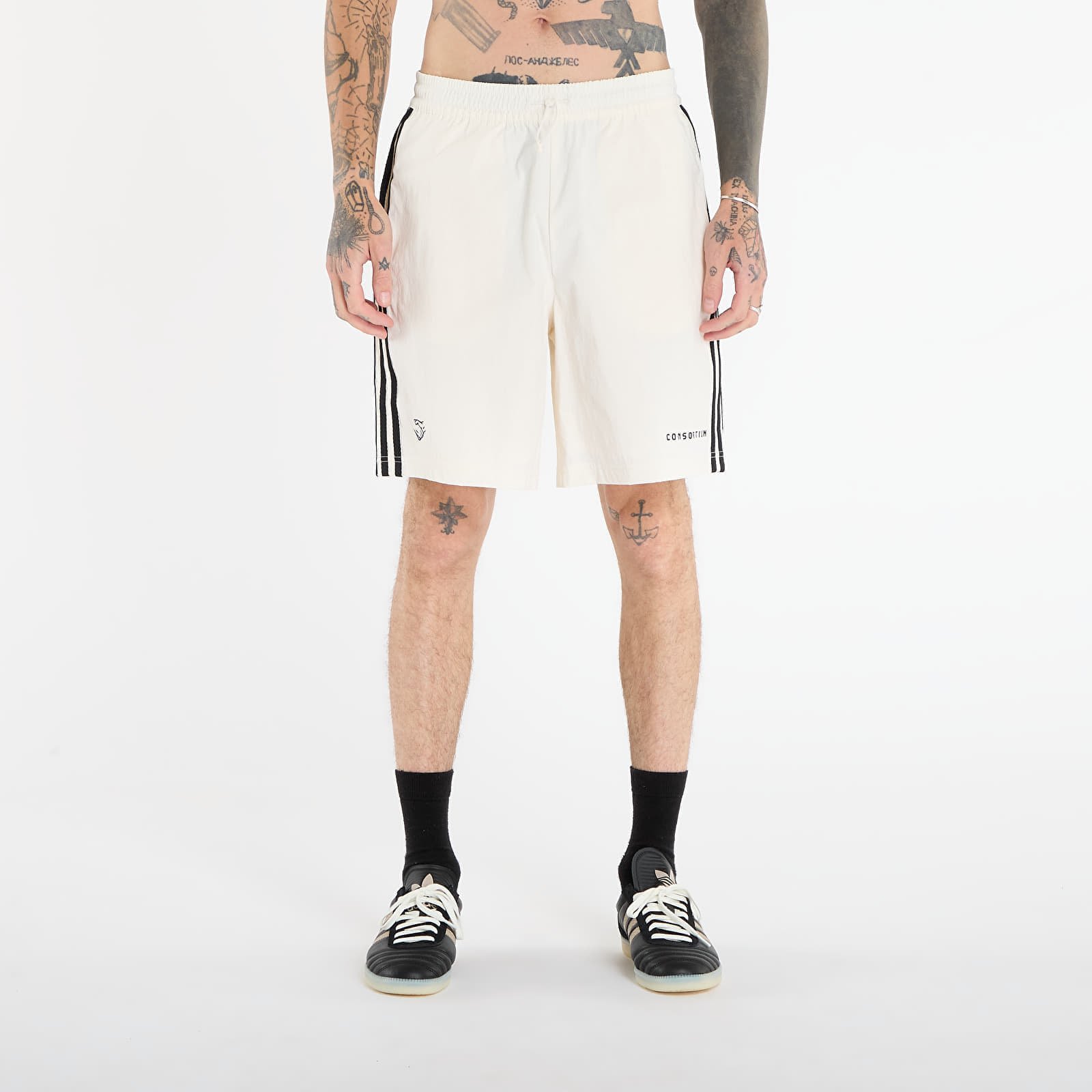 Pantaloni scurți adidas Shorts By Consortium White XXL