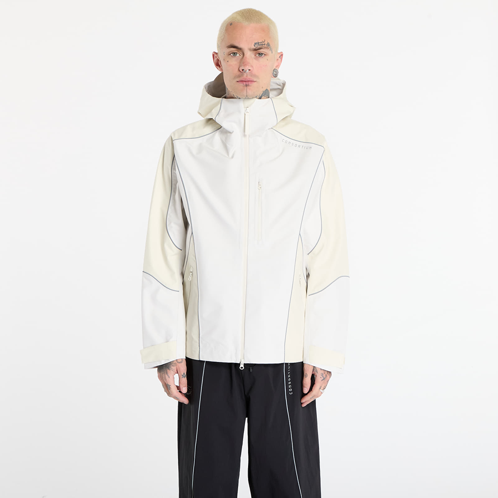 Herenjassen adidas Shell Jacket By Consortium Chalk White