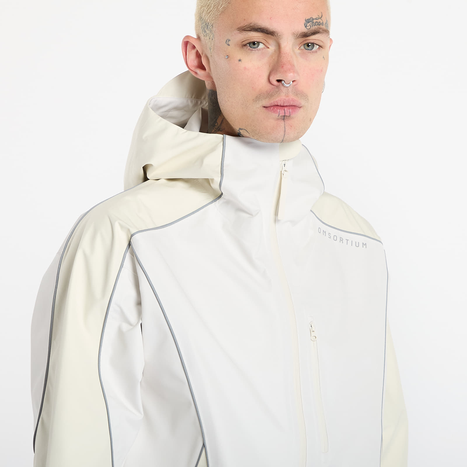 Herenjassen adidas Shell Jacket By Consortium Chalk White