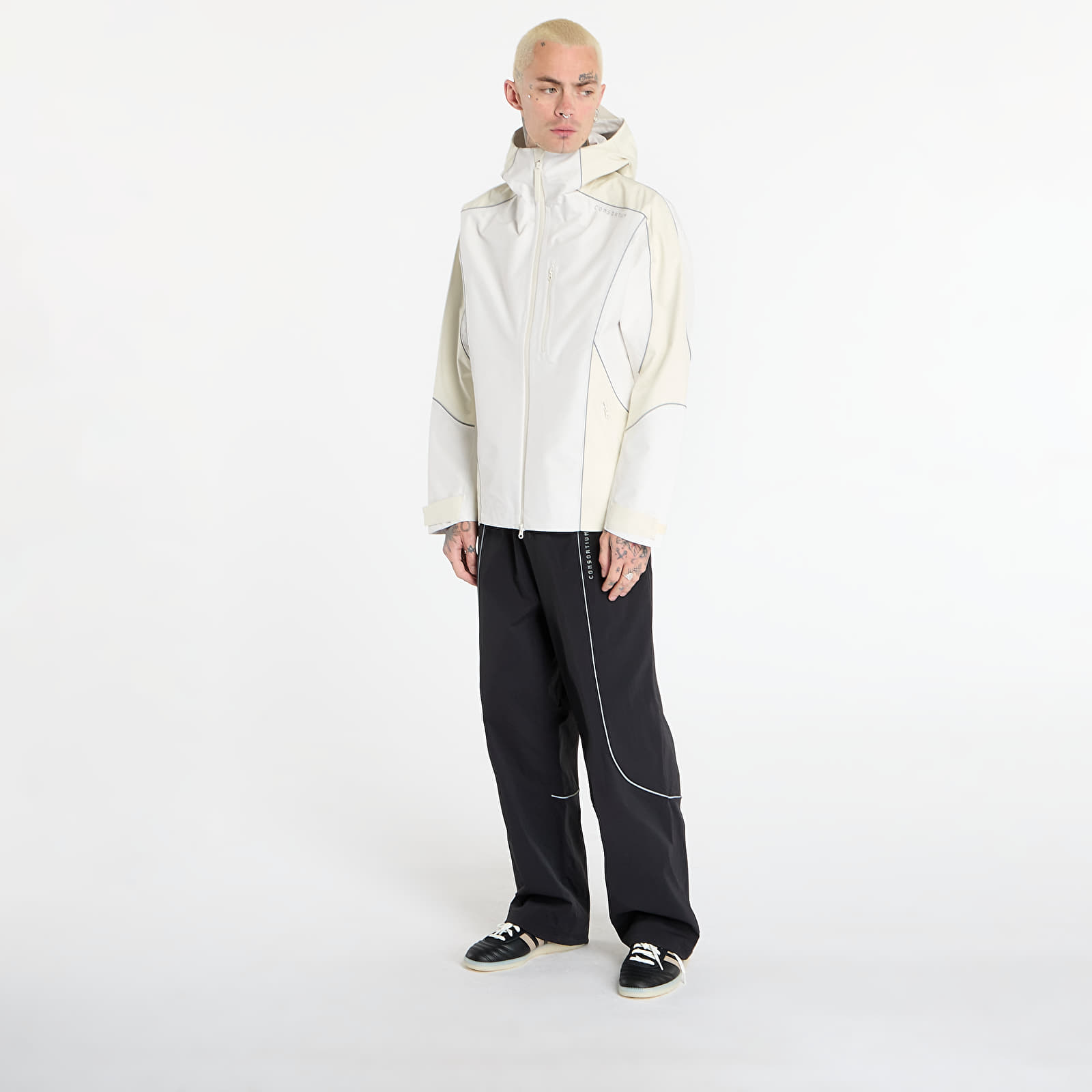 Herenjassen adidas Shell Jacket By Consortium Chalk White