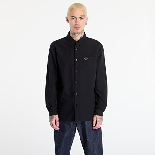 Hemd FRED PERRY Oxford Shirt Black