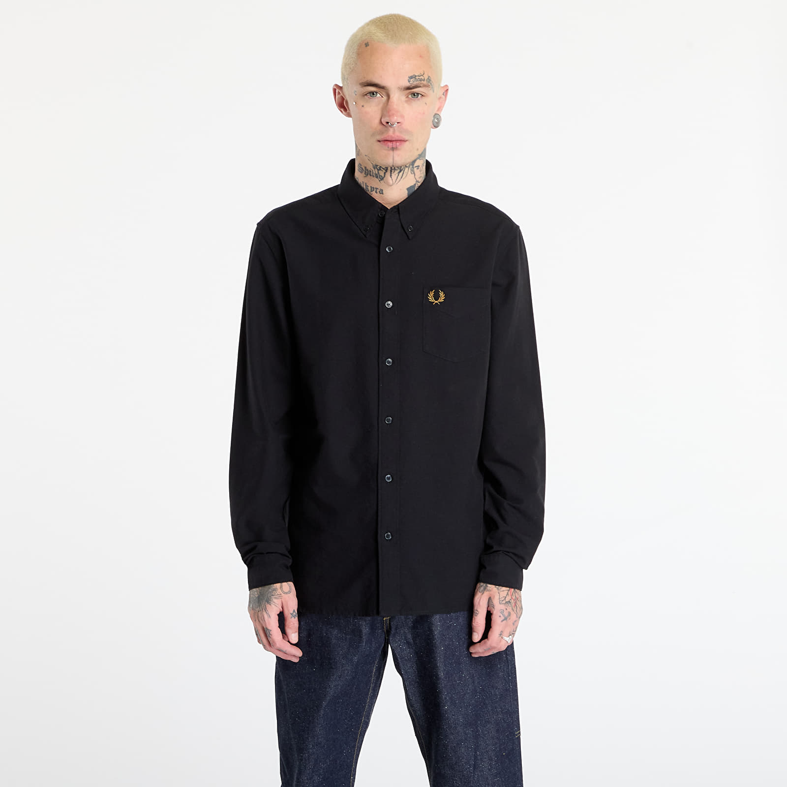 Särgid FRED PERRY Oxford Shirt Black