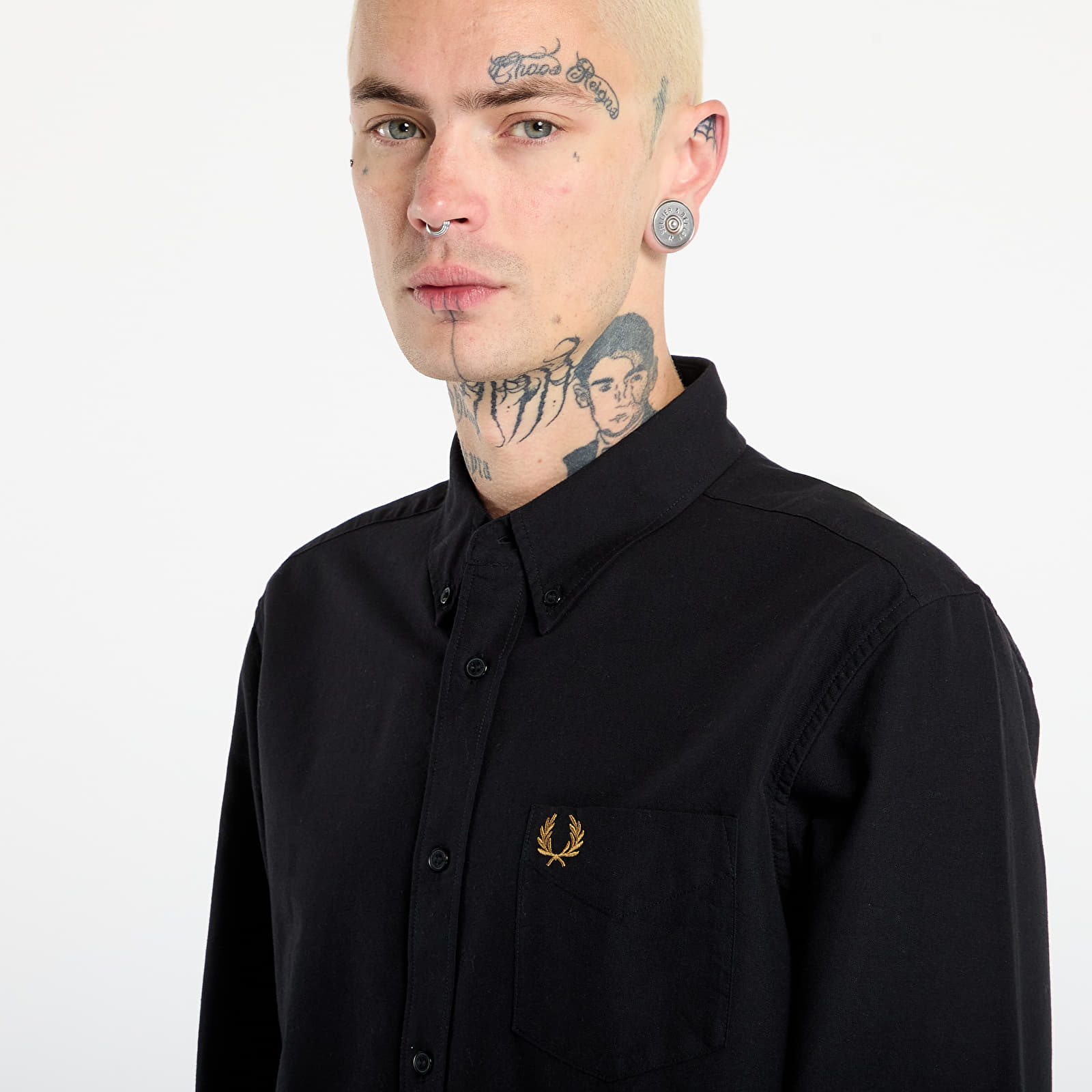 Särgid FRED PERRY Oxford Shirt Black