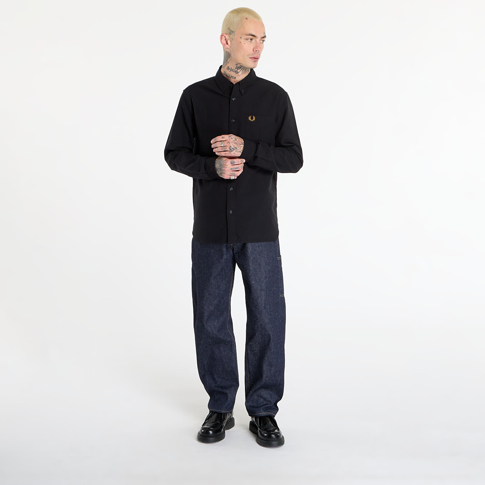 Särgid FRED PERRY Oxford Shirt Black